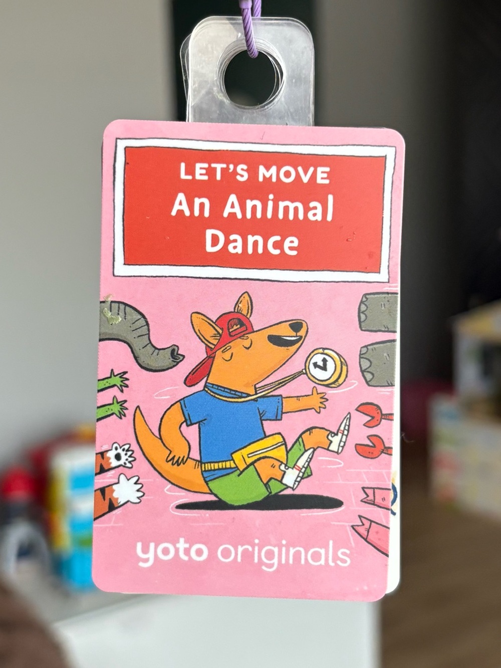 Yoto Originals Let's Move An Animal Dance - Pink Kids Audio Card